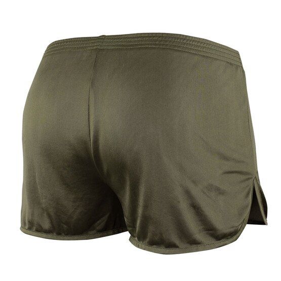 Condor Running Shorts in Olive Drab Green with elastic waistband